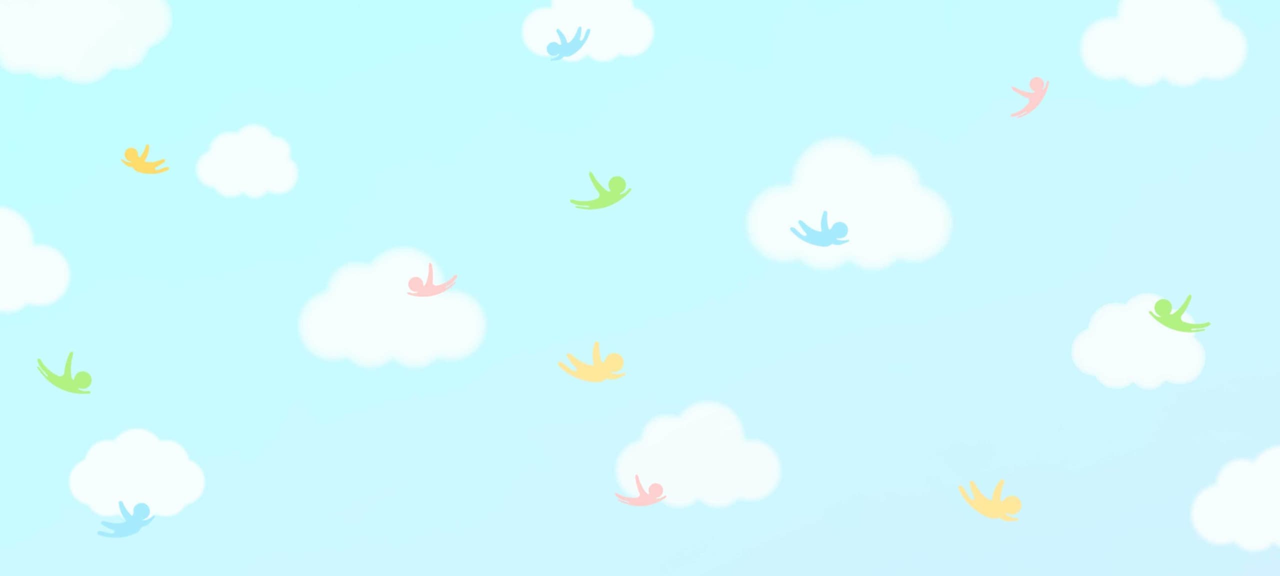 ちぬっこスカイ 爽やかな青空の背景